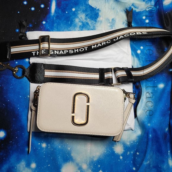 NWT Marc Jacobs Snapshot Crossbody Bag cream white - Picture 2 of 12